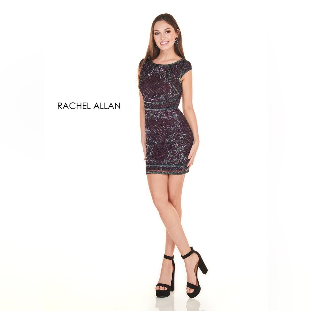 🌟2x Host Pick🌟Multicolored Rachel Allan Beaded Dress